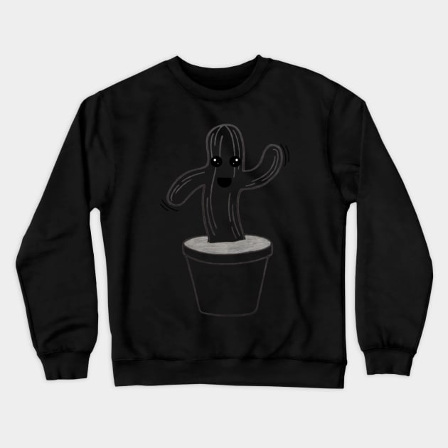 Cute Moving Cactus Crewneck Sweatshirt by thcreations1